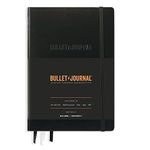 Leuchtturm1917 363572 Bullet Journal Edition 2, Medium (A5), Hardcover, 206 numbered pages, Black, Dotted with 120g/sqm paper