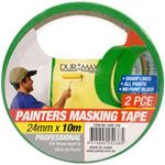 Duramax Painters Masking Tape, 10 Meter x 24 mm Width (Pack of 2)