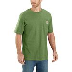 Carhartt Men's Loose fit, Heavy Short-Sleeve t-Shirt with Pockets Work Utility, Blue, L