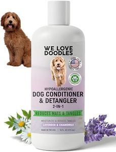USDA Organic Dog Conditioner & Detangler, 2-in-1 Conditioner for Allergies & Itching, Made in USA, Lotion Treatment for Dogs, Perfect for Poodles, Doodles, & Goldendoodles, 16oz [We Love Doodles]