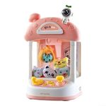 Spaceman Claw Machine for mini for arcade Vending Fun with Music Household Doll Machine Toys Candy Grabber Game Desktop Entertainment(pink)