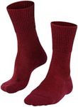 FALKE Women's TK1 Adventure Hiking Socks, Red (Scarlet 8280), 9.5-10.5, 1 Pair