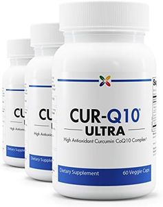 Stop Aging Now 3-Bottle Pack - High Antioxidant Curcumin CoQ10 Complex - CUR-Q10 Ultra Curcumin CoQ10 Complex - - 60 Veggie Caps (Packaging May Vary)