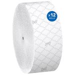 Scott® Essential Jumbo Roll Coreless Toilet Paper (07006), 2-Ply, White, 12 Rolls/Case, 1,150' / Roll, 13,800' / Case