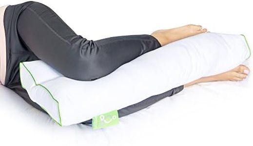 Sleep Yoga Knee Pillow for Back Sleepers & Side Sleepers - Ergonomically Designed Down Alternative Between & Under Knee Pillow for Knee Support & Sciatica Pain Relief, Hypoallergenic & Washable