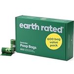 Earth Rated Dog Poop Bags Value Pack - Leak-Proof and Extra-Thick Pet Waste Bags for Big and Small Dogs - Refill Rolls - Lavender Scented - 600 Count