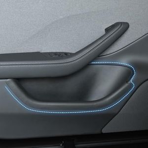 Jawjut Door Side Storage Box compatible with New Tesla Model 3 Highland 2024 4 PCS Full-Cover Front and Rear Door Tray Organizer TPE Door Slot Tray Mats Interior Accessories