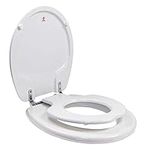 Topseat TinyHiney Round Child and Adult Two-in-One Toilet Seat, White