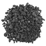 American Fireglass LAVA-S-10 American Fire Glass Small Sized Black Lava Rock – Porous, All-Natural, 1/4 Inch to 1/2 Inch Thick x 10 Pounds,