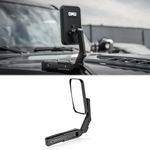 OMU Genesis Series Aluminum Hood Side Auxiliary Fender Mirror Compatible with 2021-2024 Ford Bronco Metal Fender Mirror