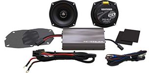 Hogtunes XL Series 5.25" Front Speaker and 225 Watt Amplifier with R.E.M.I.T. Kit for 1998-2013 Harley-Davidson FLH Touring Models (225 SG Kit-XL) 225 SG KIT-XL