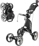 Caddytek Explorer V8 Golf Push Cart - SuperLite 4 Wheel Aluminum Foldable Cart with Adjustable Front Wheel Width, Foot Brake, Cooler Basket, Umbrella Holder, Drink Holder, Scorecard Console