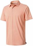 Golf Shirts for Boys Short Sleeve Moisture Wicking Dry Fit Performance Sport Striped Kids Youth Boys Polo Shirts