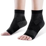 AVIDDA Ankle Support Brace 1 Pair, Adjustable Plantar Fasciitis Support Strap Compression Foot Sleeves for Sprained Ankle, Running, Sports Protection and Pain Relief