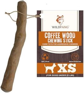 Wildfang®Coffee Wood Dog Chew Large-Natural Wood Stick for Dogs, Wood Dog Chew Toy, Wood Dog Bone, Wood Chew Toy for Dogs, Dog Wood Chew Stick, Coffee Bone for Dogs Muscle Training Wood Chews, XS