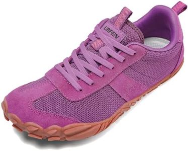UBFEN Sneakers Barefoot Shoes for Womens Mens Minimalist Trail Running Hiking Comfortable Walking Purple Size 7.5 Women/6 Men