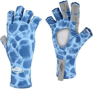 Palmyth UV Protection Fishing Fingerless Gloves UPF50+ Sun Gloves Men Women