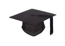 University academic mortarboard (Bachelor) - Graduation cap (Large - Circumference 59cm - 62cm)