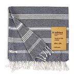 IndiHaus - Premium Extra Large Cotton Towel (6Ft X 3Ft) | Soft, Absorbent And Comfortable Towels For Bath Large Size | Quick Dry For Bath, Gym & Travel | [ Slate Grey ], 250 TC