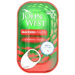 John West Mackerel Fillets in Tomato Sauce (125g) - Pack of 6