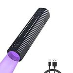 WESLITE UV Torch 365nm Rechargeable, Professional Ultraviolet Light Torches with Black Filter LED Blacklight Flashlight for Resin Curing/HAVC Oil Leak/Rocks/Mineral (Built in Rechargeable Battery)