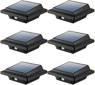 BILLION DUO Gutter Solar Light with Motion Sensor 40 LEDs Solar Lights for Outdoor Use Black Garden Lighting Cool White Solar Light 3W PIR Security Wall Light Outdoor Lamp for Garage, Patio