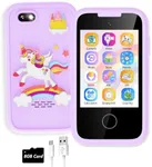 Kids Smart Phone for Girls Gifts for Girls Age 6-8 with Dual Camera Music Game Stories Touchscreen Kids Phone Learning Toy Christmas Birthday Gifts for 3 4 5 6 7 Year Old Girls with 8G SD Card