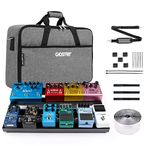 Ghost Fire Guitar Pedal Board Aluminum Alloy 3.3lb Super light Effect Pedalboard 19.8''x11.5'' with Carry Bag,Guitar Pedal Cable