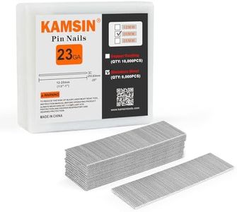 KIMSING P620 Headless Pin Nails, 23 Gauge 3/4'' (20mm) Leg Length, Stainless Steel, 10,000 PCS/BOX, Pin Nails & Fasteners for Pneumatic Pin Nailer Air Pin Nail Gun