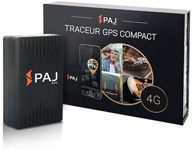 PAJ GPS COMPACT Finder 4G - Traceur GPS pour voitures, motos et camion -jusqu'à 40 jours d'autonomie-dispositif de repérage pour la protection contre le vol avec suivi en direct, notification d'alarme