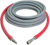 Simpson Cleaning 41187 Wrapped Rubber 10,000 PSI Pressure Washer Hose, Hot and Cold-Water Use, Industrial Strength, 3/8 Inch Inner Diameter, 50 Feet, Gray