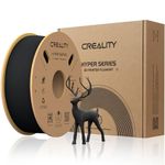 Creality Official Hyper PLA Filament Black 1KG, 3D Printer Filament for High Speed Printing, Durable and Resistant, Smooth, Overhang Performance Dimensional Accuracy +/-0.03mm, 2.2lbs/Spool