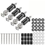 HanTof 43 Set (172Pcs) Pegboard Mounting spacers and screws Kit, Peg Boards Installation Hardware Accessories. Include Sturdy Screws, Spacers,Washers and Lock Clips for 1/8 Inch and 1/4 Inch Pegboard