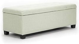 La Bella Storage Ottoman Fabric - Light Green