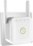 2024 Newest WiFi Extender, WiFi Booster, WiFi Repeater, Covers Up to 3000 Sq.ft and 45 Devices, Internet Booster - with Ethernet Port, Quick Setup, Home Wireless Signal Booster, UK plug