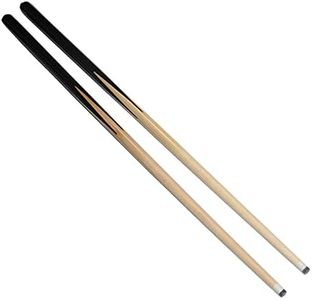 TGA Sports 36" Wooden Billiard House Cue Sticks Shorty Cues Pool Cues for Kids Hardwood Billiard Cue Sticks 11mm Glue-on Tips,Set of 2