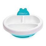 bblüv - Platö - Warming Plate - 3 Compartment, Non-Toxic, BPA Free with Suction Base for Baby Toddler (Aqua)