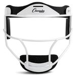 Champion Sports Fielder's Face Mask Softball Fielder's Face Mask, White, Youth