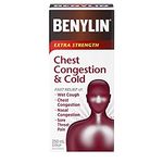 BENYLIN Extra Strength Chest Congestion and Cold Syrup, Relieves Wet Cough and Sore Throat Pain, 250mL