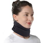 Willcom Neck Support Collar-Foam Cervical Collar, Soft Neck Brace for Neck Pain and Support, Cervicorrect, Posture Corrector und Sprainand- Can Be Used During Sleep (Black, Medium, 11.5-14 Inch)