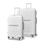 Samsonite Freeform Hardside Expandable with Double Spinner Wheels, Amethyst Purple, 2-Piece Set (21/28), White, Set, Freeform Hardside Expandable with Double Spinner Wheels