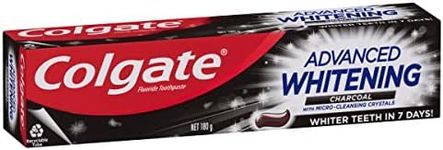 Colgate Advanced Whitening Charcoal Toothpaste, 180g, with Micro-Cleansing Crystals