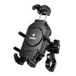 BOBO BM17H Anti-Vibration Anti-Theft Waterproof Bike/Motorcycle/Scooter Mobile Phone Holder Mount, Ideal for Maps and GPS Navigation (Black)