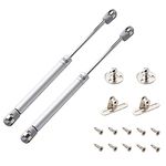 QOPAHI 150N /33lb Drop Down Hinges Soft Open Lid Support Hinge, Safety Gas Struts for Cupboards Gas Spring Gas Lift Support for Cabinet Toy Box, Pack of 2