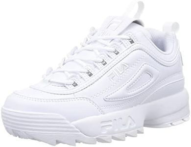 Fila Unisex Adult Disruptor 2 Thick Sole Sneakers Volume Sole Sneakers, White, 24.0 cm D