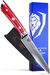 Dalstrong Paring Knife - 3.5 inch - Gladiator Series - Forged High-Carbon German Steel - Crimson Red ABS Handle Kitchen Knife - Sheath Included - Razor Sharp Cooking Chef Knife - NSF Certified