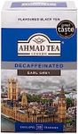 Ahmad Tea, Decaffeinated Earl Grey Tea, 20 Tagged and Aluminium Foil Envelopes