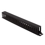 ANDTRONICS 1U 22 Slot Rack Mount Horizontal Cable Manager Duct Raceway for 19" Server Rack (4 Pack), (Model: CBLMGR-4), Black