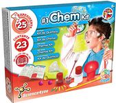 Science4you - My First Chemistry Set, Age 8+ - Science Lab with 25 Experiments for Kids: Explosive Experiments, Molecular Model Kit - Educational Toys and Stem Toy Age 8,Blue / Red,37 x 6 x 30