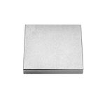 Oudtinz Steel Bench Block 4"x4" Flat Anvil Jewelers Tool Metal Bench Block for Jewelry & Stamping (4''x4''x1/2'')